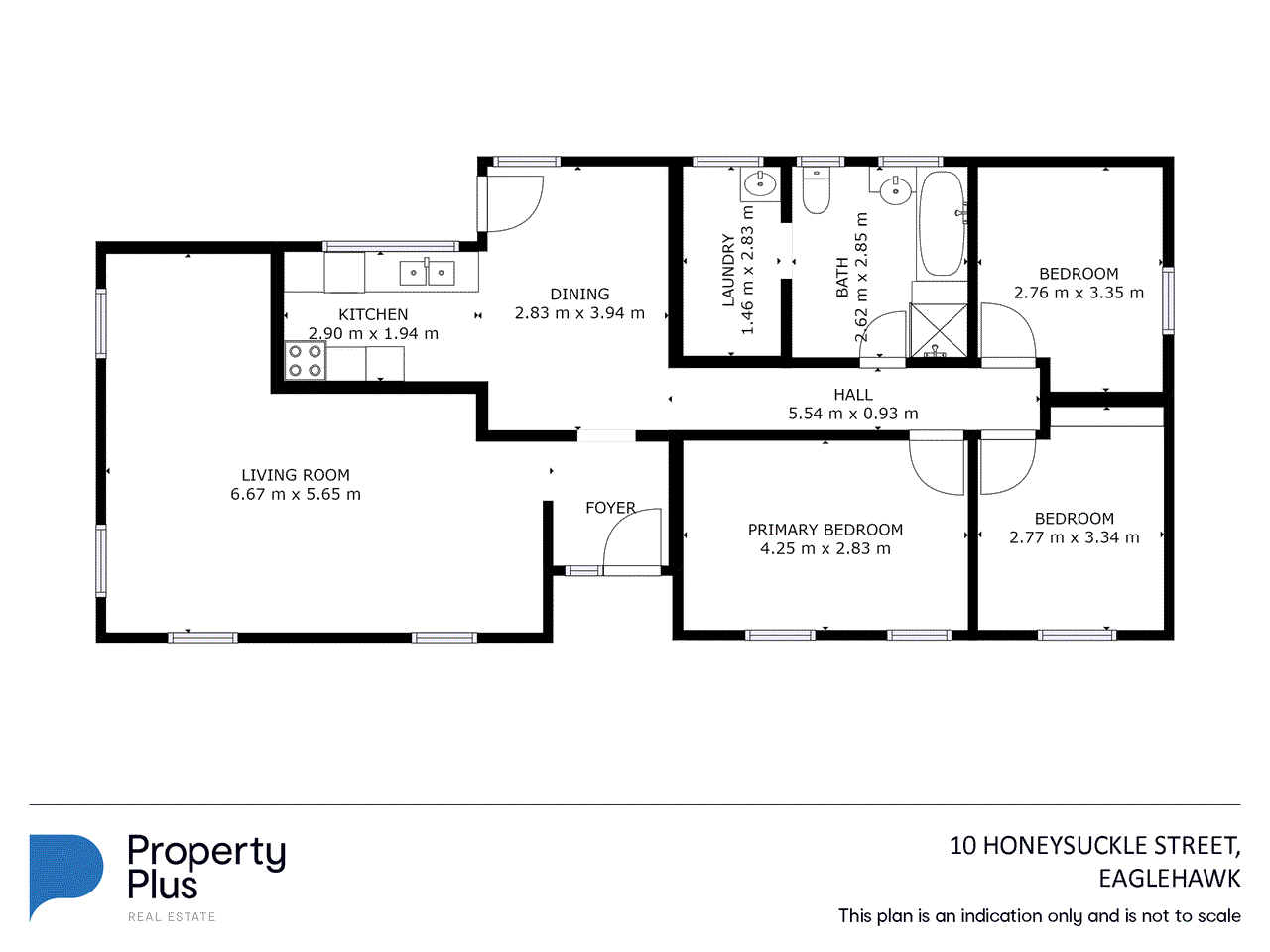 Floor plan for 7-bedroom house at 10 HONEYSUCKLE STREET, Eaglehawk VIC 3556, Greater Bendigo, Victoria