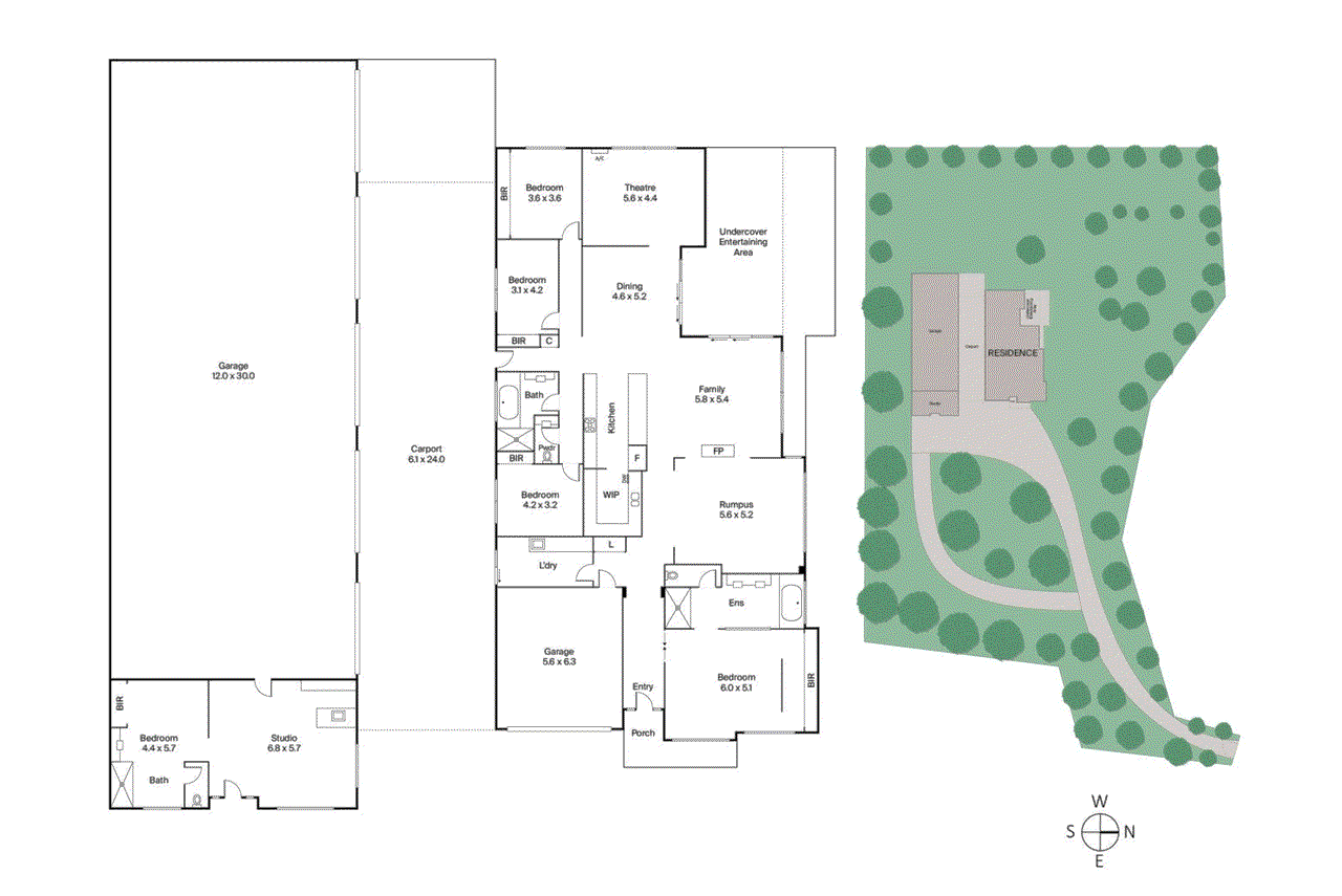 Floor plan for 5-bedroom unit at 10 Kevian Park Drive, Wallington, VIC 3222, Greater Geelong, Victoria