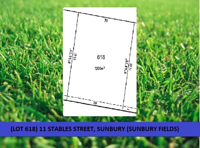 11 (Lot 618) Stables Street (Sunbury Fields) Street, Sunbury VIC 3429
