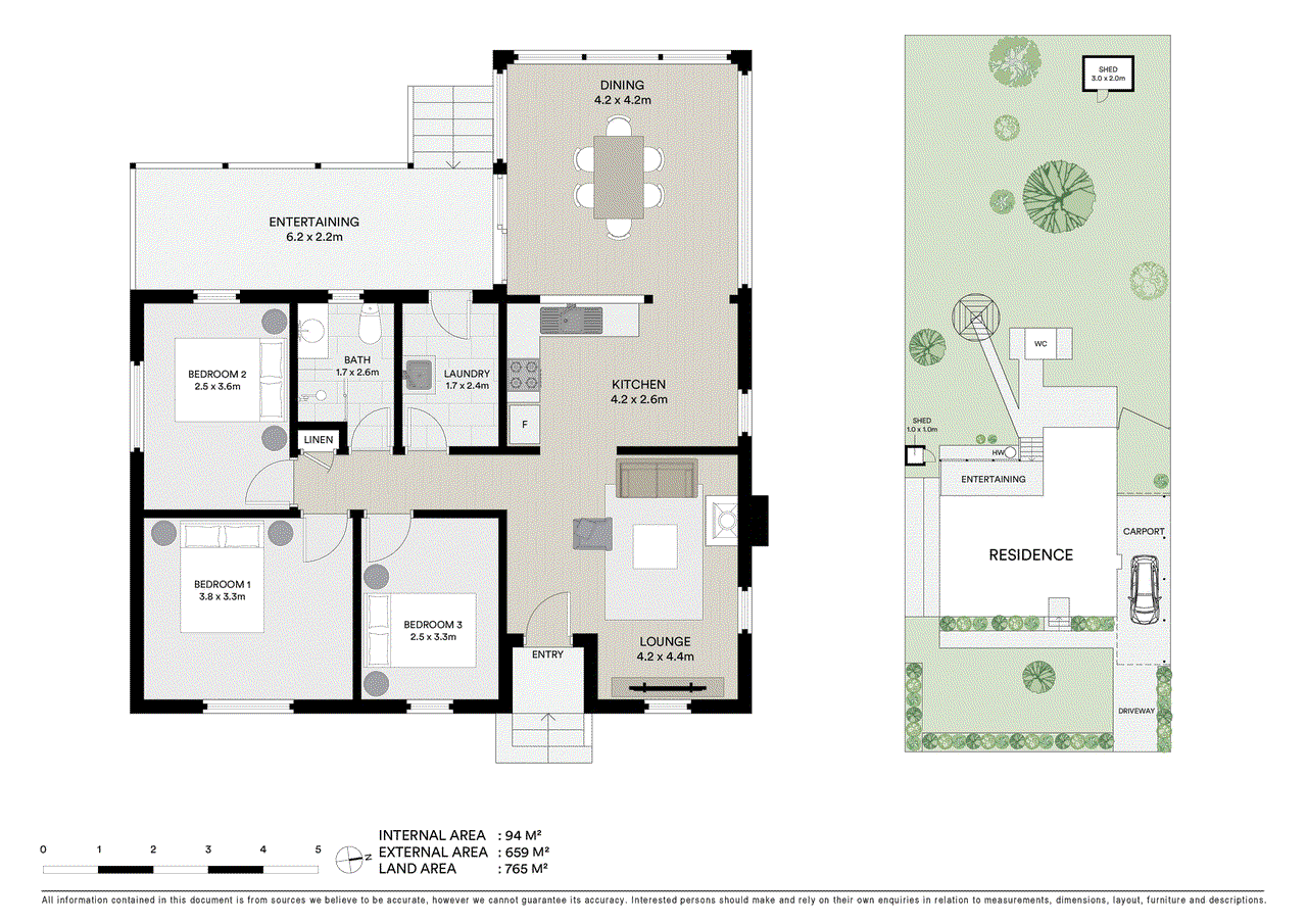 Floor plan for 3-bedroom house at 117 Mudgee Street, Rylstone NSW 2849, Mid-Western, New South Wales