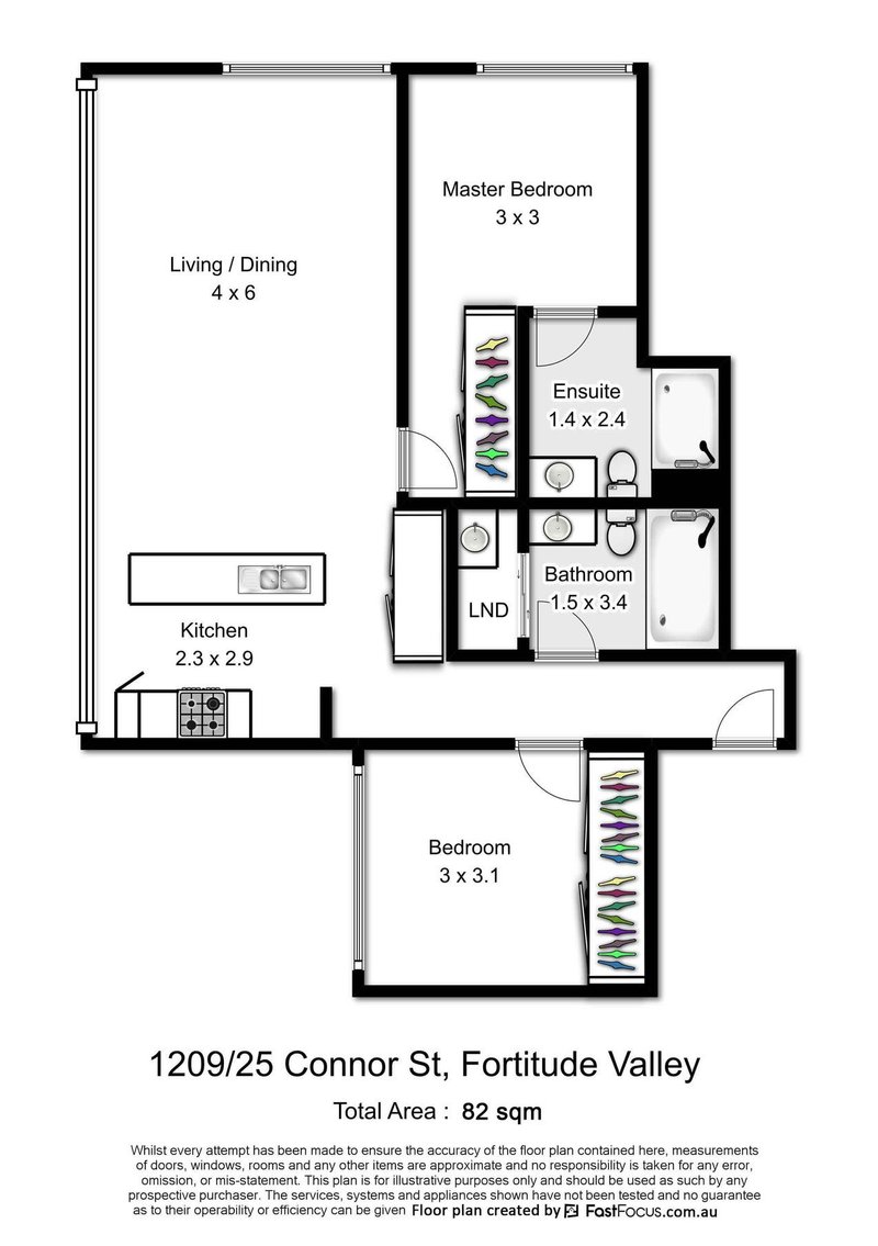 Photo - 1209/25 Connor Street, Fortitude Valley QLD 4006 - Image 12