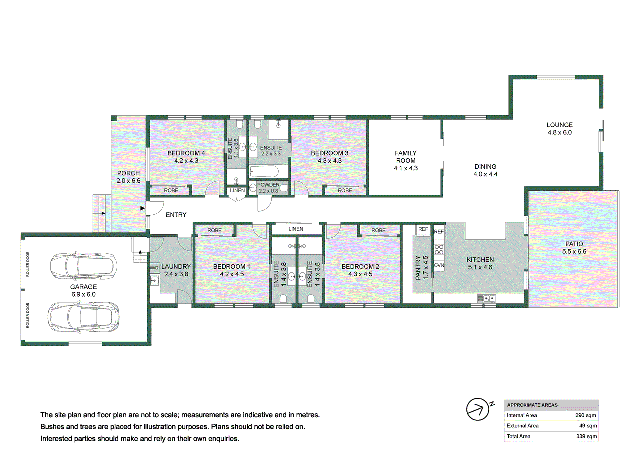 Floor plan for 4-bedroom house at 13 Camp Street, Adaminaby, NSW 2629, Snowy Monaro, New South Wales