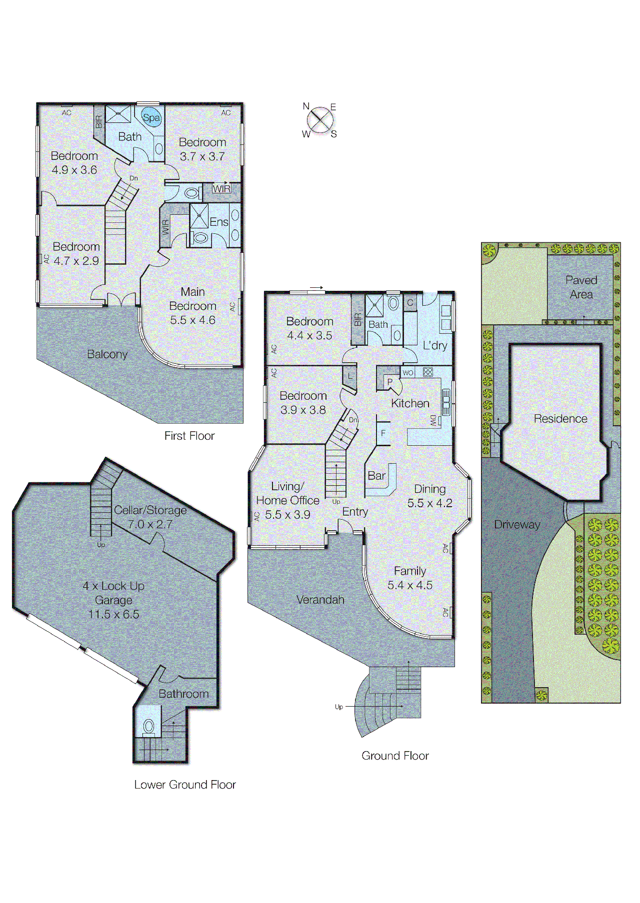 Floor plan for 6-bedroom house at 13 JAMES STREET, Mordialloc VIC 3195, , Victoria
