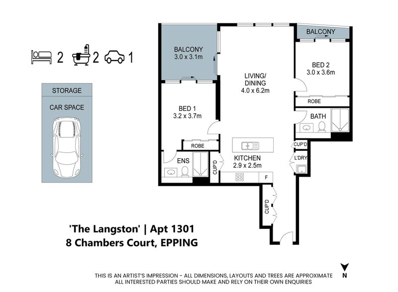 Photo - 1301/8 Chambers Court, Epping NSW 2121 - Image 13