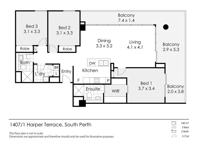 Photo - 1407/1 Harper Terrace, South Perth WA 6151 - Image 26