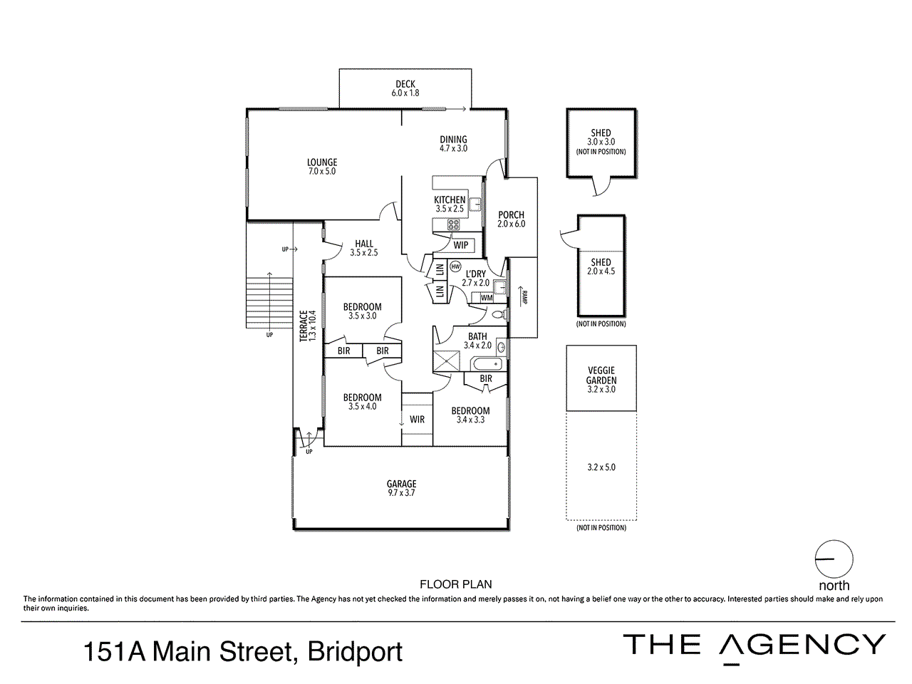 Floor plan for 3-bedroom house at 151A Main Street, Bridport, TAS 7262, Dorset, Tasmania