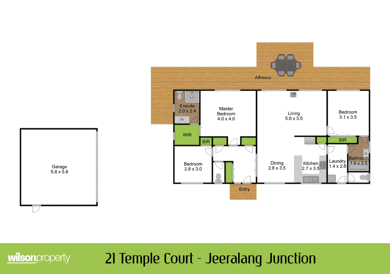 Floor plan for 3-bedroom house at 21 Temple Court, Jeeralang Junction, VIC 3840, , Victoria