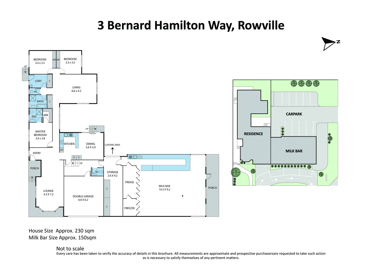 Floor plan for 3-bedroom house at 3 BERNARD HAMILTON WAY, Rowville VIC 3178, Knox, Victoria