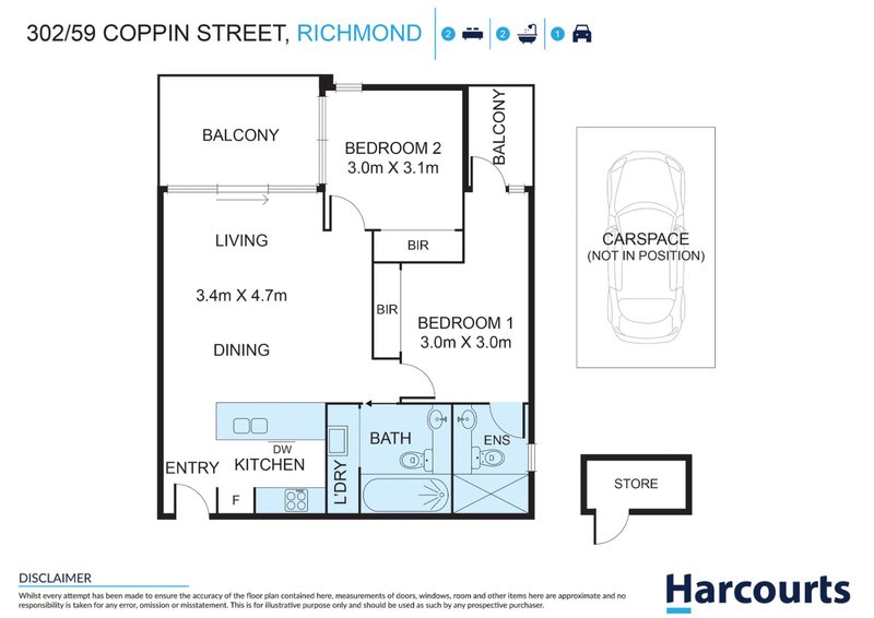 Photo - 302/59 Coppin Street, Richmond VIC 3121 - Image 14