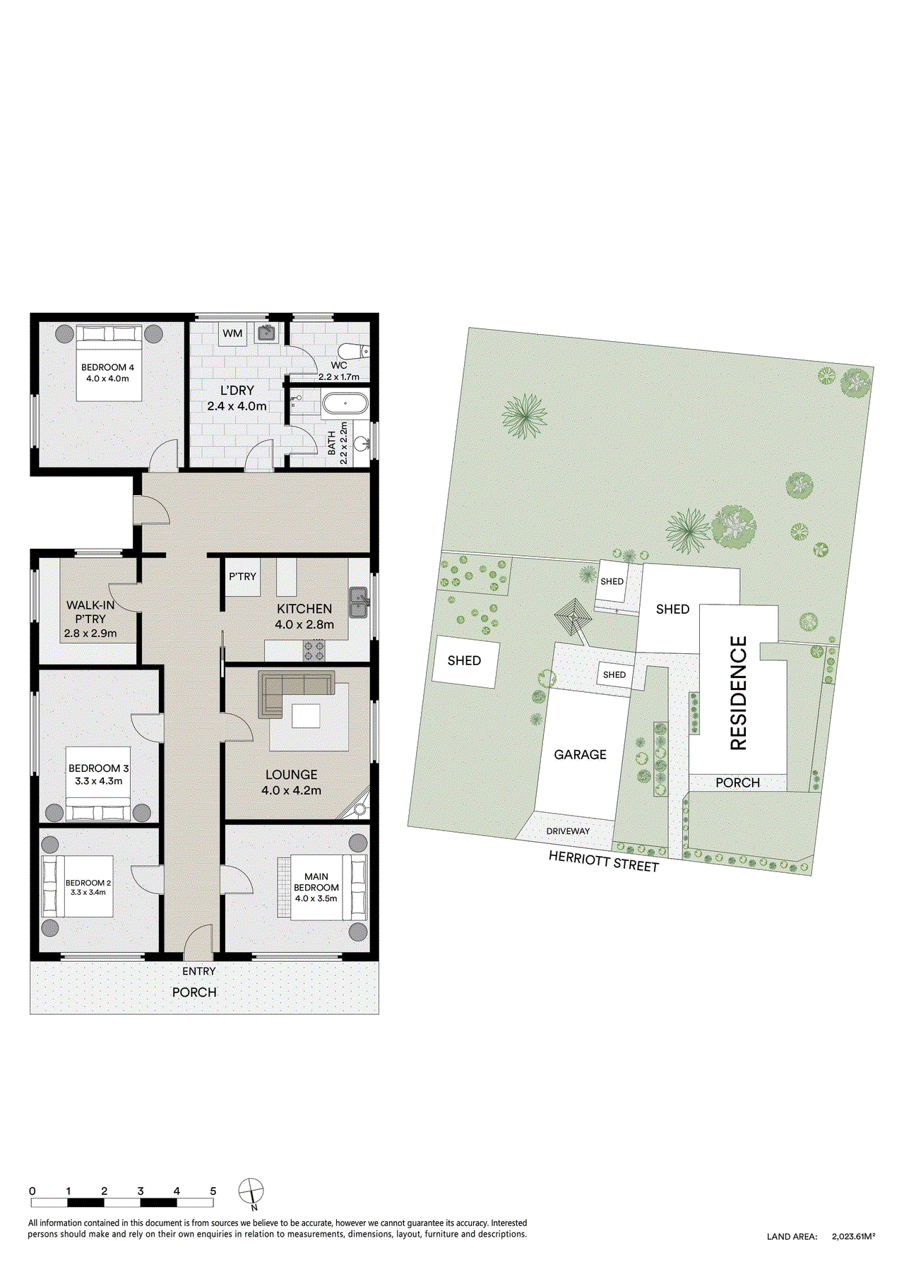 Floor plan for 4-bedroom house at 309-311 Herriott Street, Buninyong, VIC 3357, Ballarat, Victoria