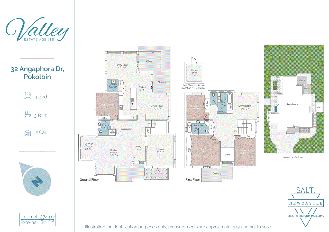 Floor plan for 4-bedroom house at 32 ANGOPHORA DRIVE, Pokolbin NSW 2320, Singleton, New South Wales