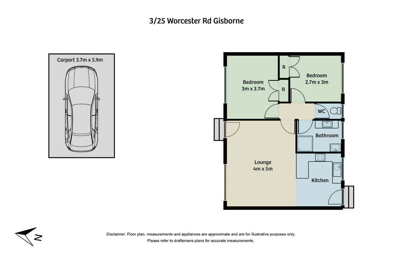 2-bedroom unit at 3/25 Worcester Road, Gisborne, VIC 3437, Macedon Ranges, Victoria