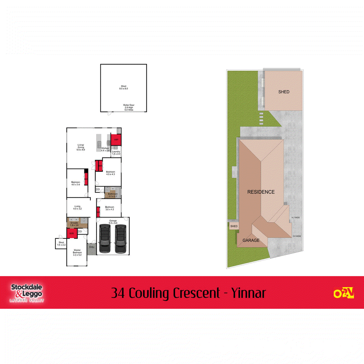 Floor plan for 4-bedroom house at 34 Couling Crescent, Yinnar, VIC 3869, , Victoria