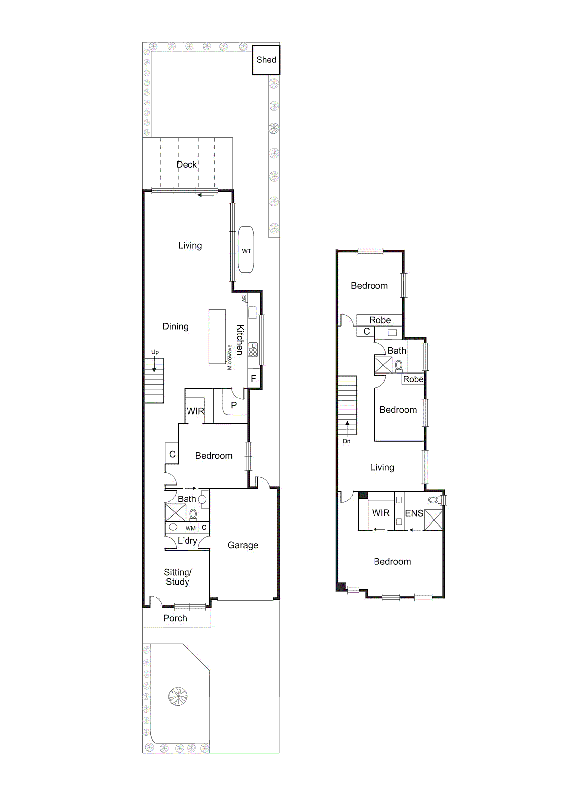 Floor plan for 4-bedroom unit at 410A Chesterville Road, Bentleigh East, VIC 3165, Glen Eira, Victoria