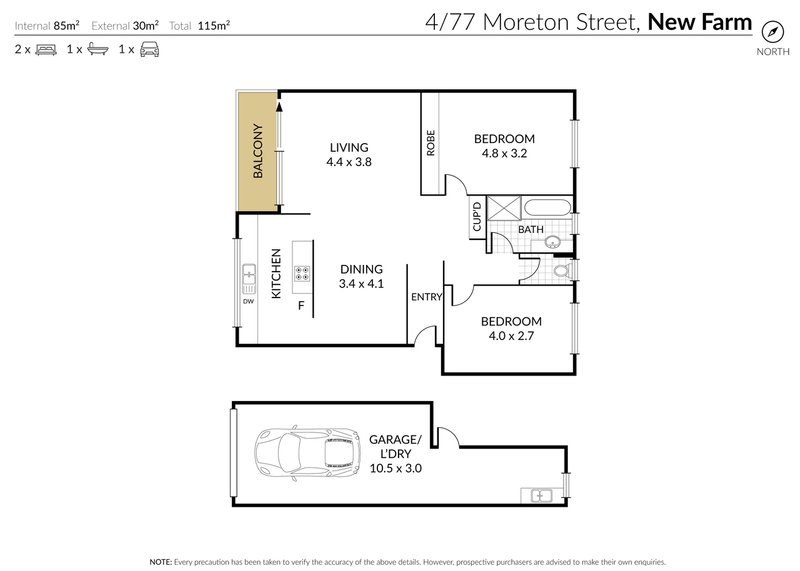 Photo - 4/77 Moreton Street, New Farm QLD 4005 - Image 8