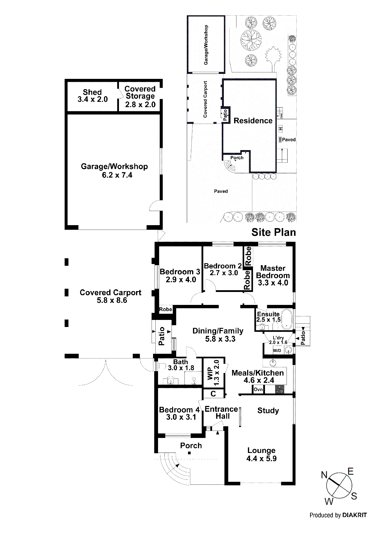 Floor plan for 4-bedroom house at 48 REMBRANDT DRIVE, Wheelers Hill VIC 3150, , Victoria