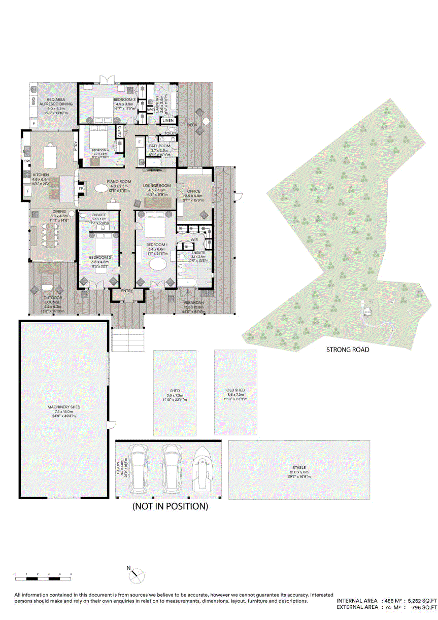 Floor plan for 4-bedroom house at 50 STRONG ROAD, Corndale NSW 2480, Lismore, New South Wales