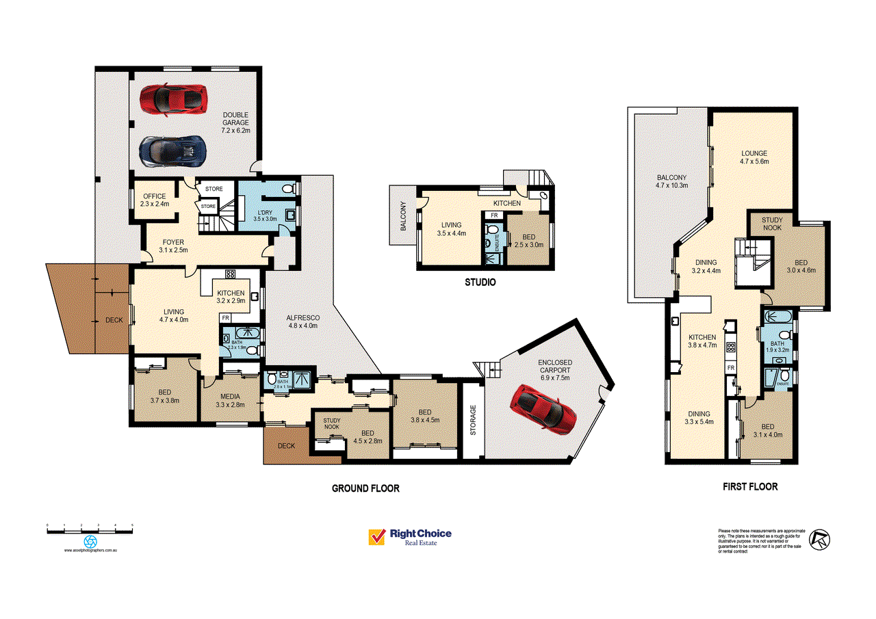 Floor plan for 5-bedroom house at 50A Headland Parade, Barrack Point, NSW 2528, Shellharbour, New South Wales