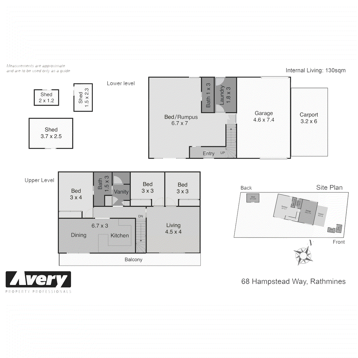 Floor plan for 4-bedroom house at 68 Hampstead Way, Rathmines NSW 2283, , New South Wales