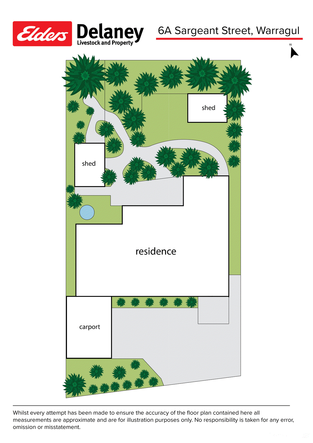 Floor plan for 2-bedroom house at 6A Sargeant Street, Warragul, VIC 3820, Baw Baw, Victoria