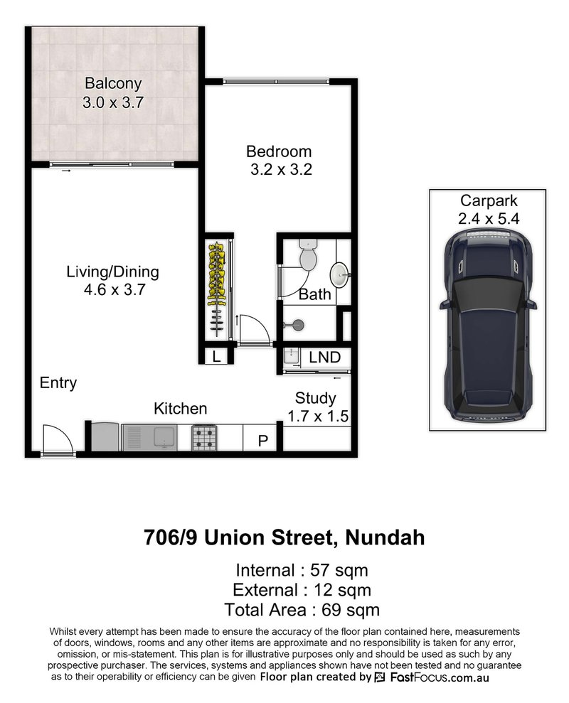 Photo - 706/3-9 Union Street, Nundah QLD 4012 - Image 2