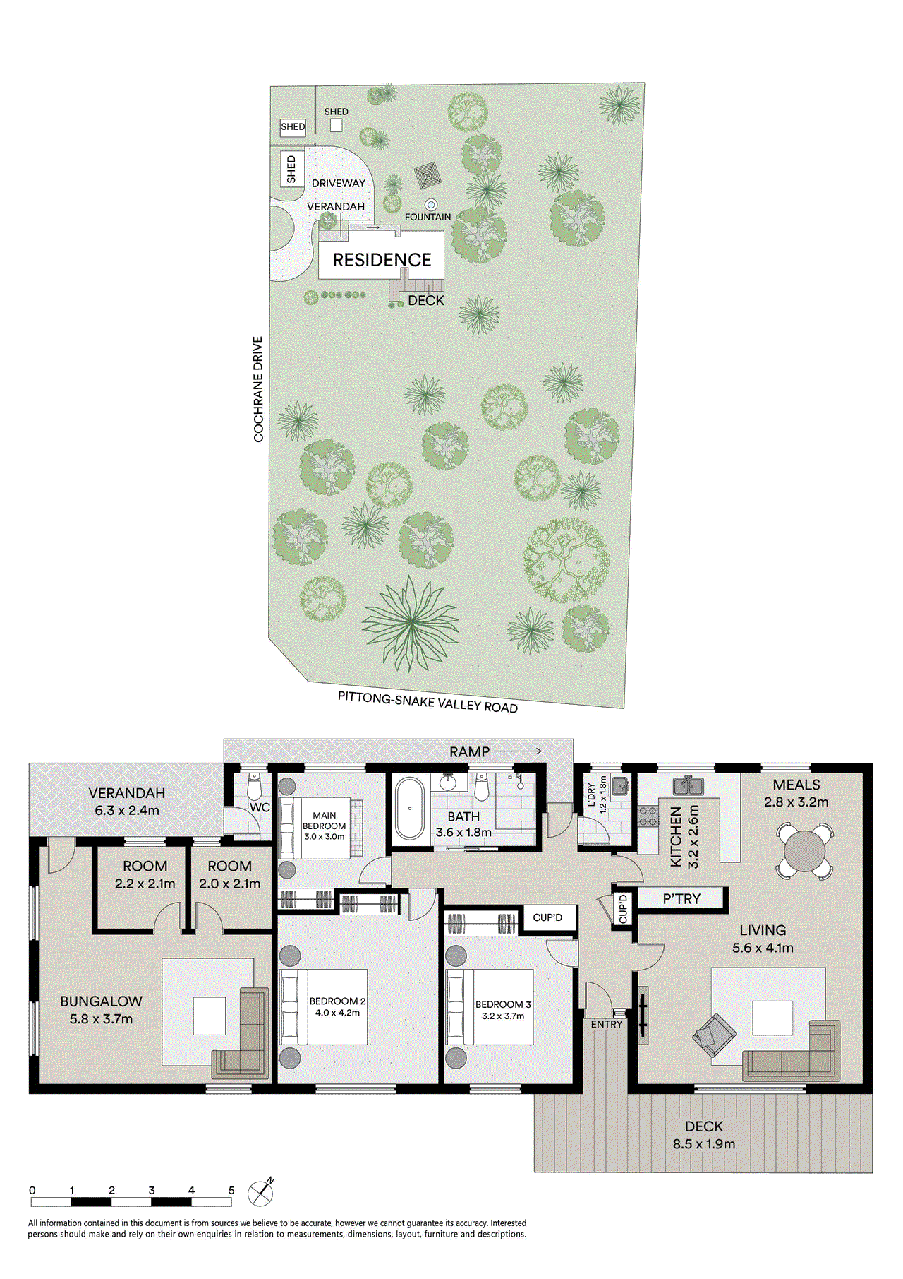 Floor plan for 4-bedroom house at 8 Cochrane Drive, Snake Valley, VIC 3351, Pyrenees, Victoria