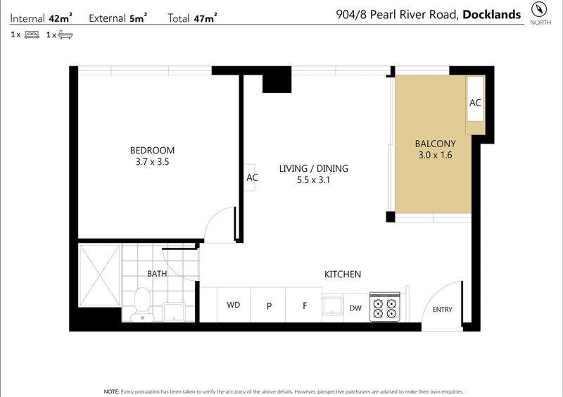 Photo - 904/8 Pearl River Road, Docklands VIC 3008 - Image 6