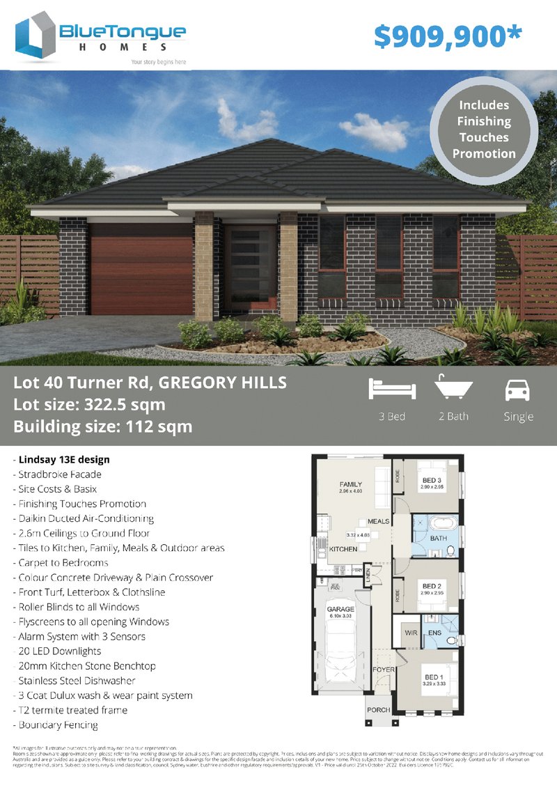 Lindsay - 13E/Lot 40 Turner Road, Gregory Hills NSW 2557