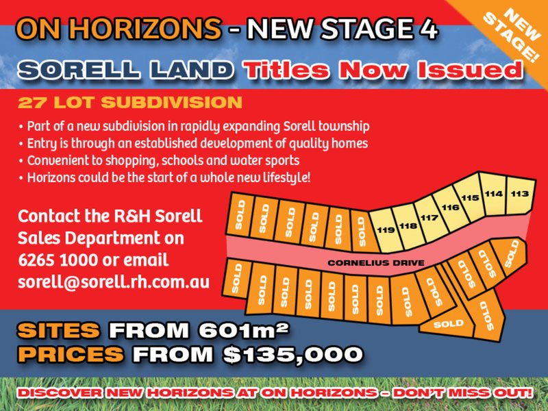 Lot 113 'On Horizons', Cornelius Drive, Sorell TAS 7172