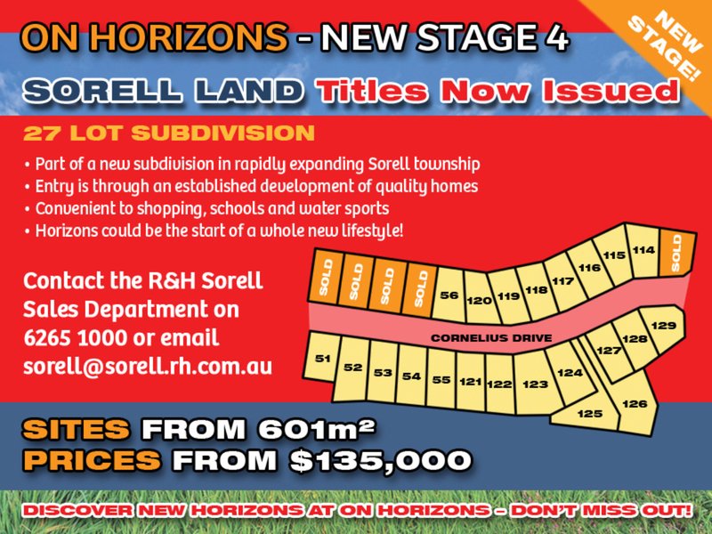 Lot 127 'On Horizons', Cornelius Drive, Sorell TAS 7172