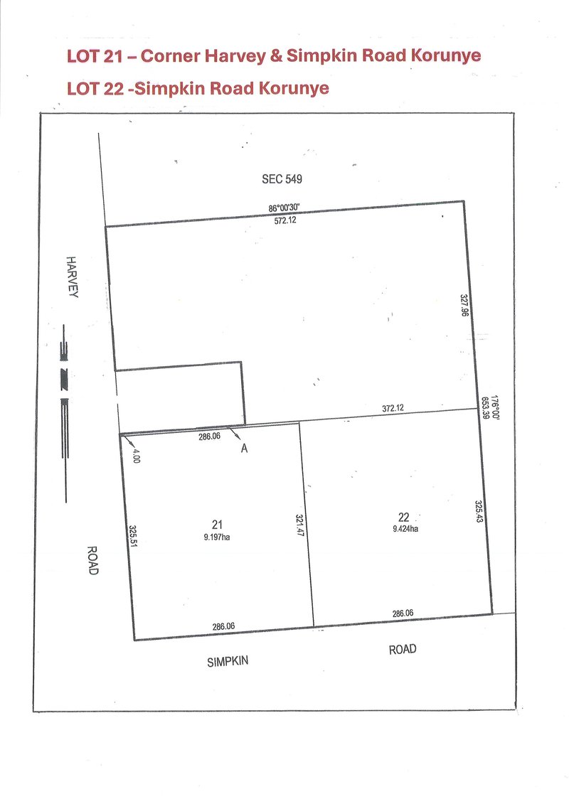 Lot 22 Simpkin Road, Korunye SA 5502