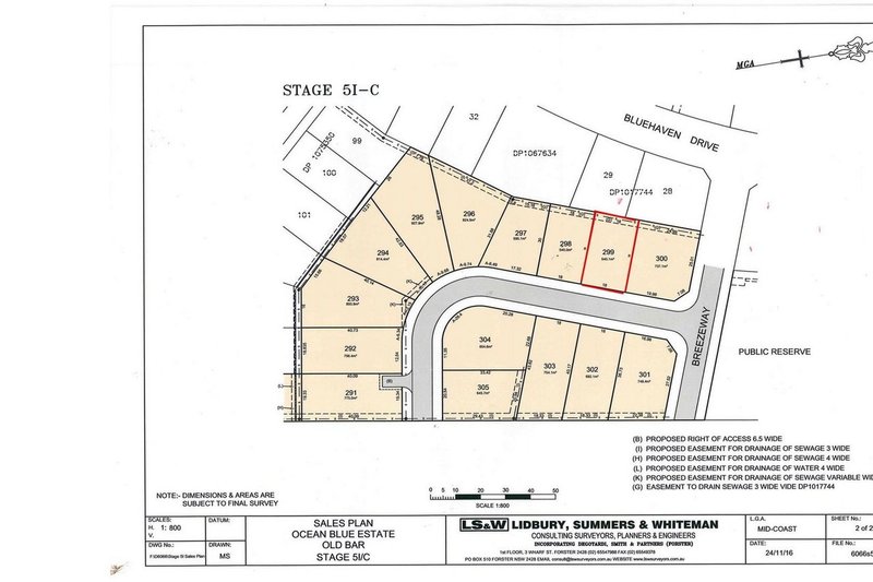 Lot 299 'The Sanctuary' , Old Bar NSW 2430