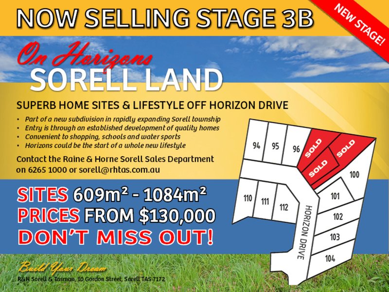 Lot 94 Horizon Drive, Sorell TAS 7172