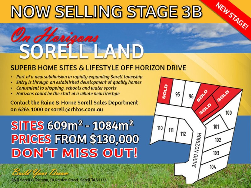 Lot 95 Horizon Drive, Sorell TAS 7172