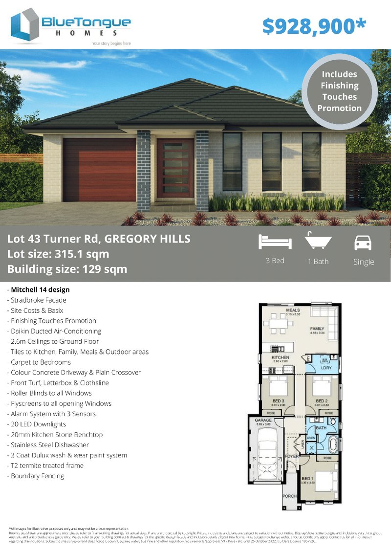 Mitchell - 14/Lot 43 Turner Road, Gregory Hills NSW 2557