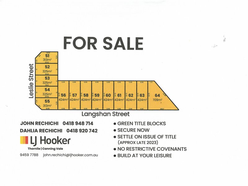 Proposed L Langshan Street, Southern River WA 6110