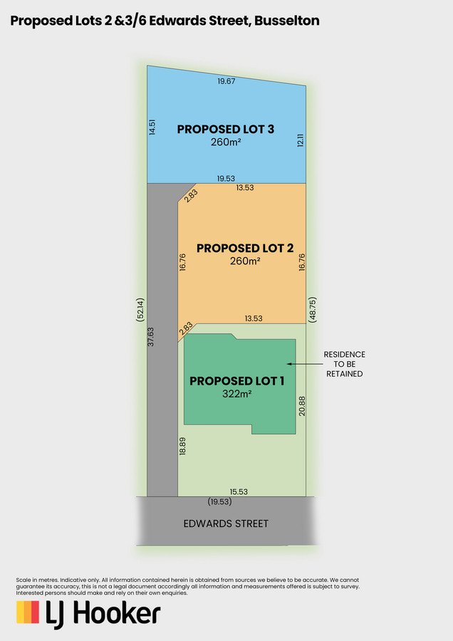 Proposed Lot 2 & 3/6 Edwards Street, Busselton WA 6280