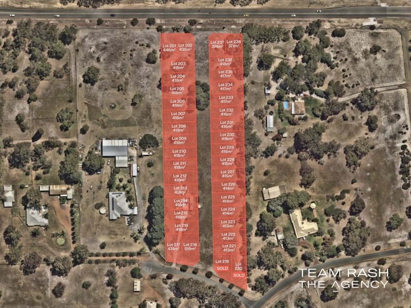 Proposed lots of 6 Petrana Place, Henley Brook WA 6055