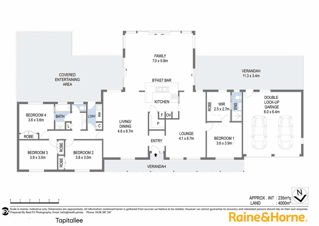Floor plan for 4-bedroom house at 7 Merinda Way, Tapitallee, NSW 2540, Shoalhaven, New South Wales